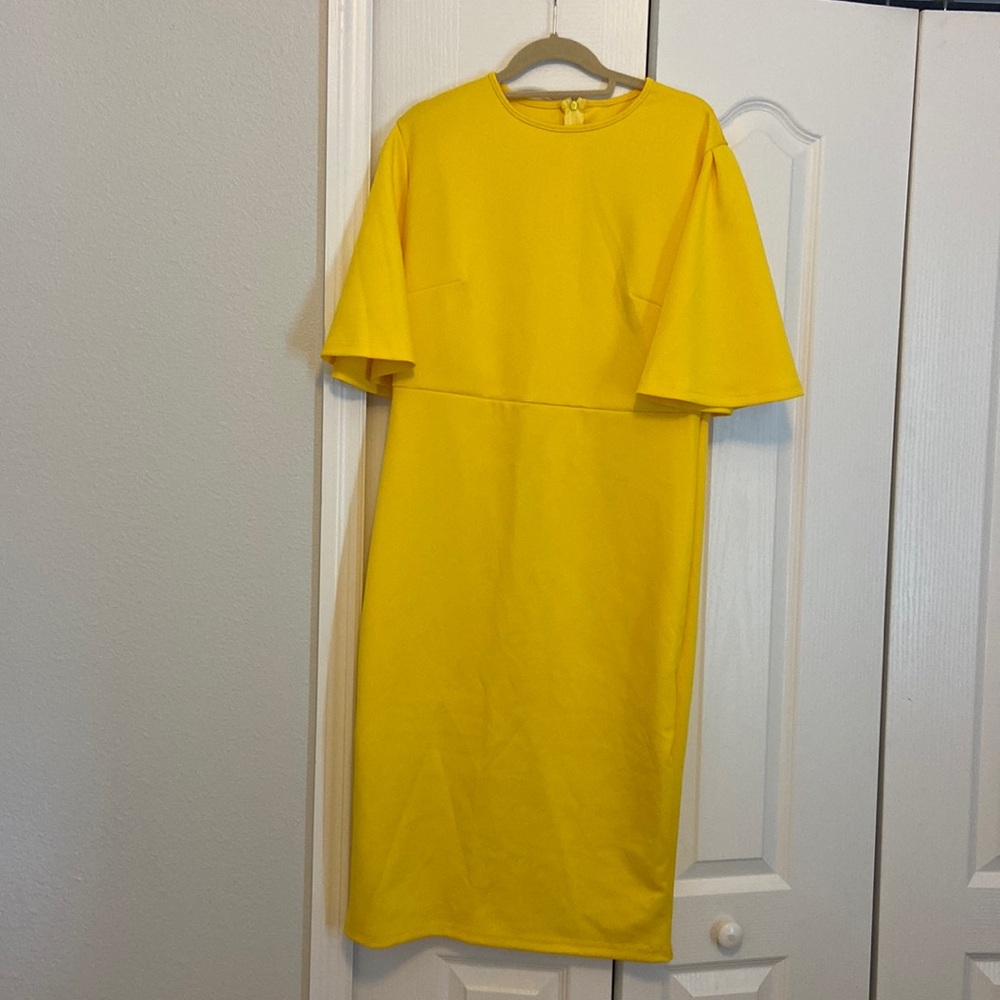 Yellow dress XXL